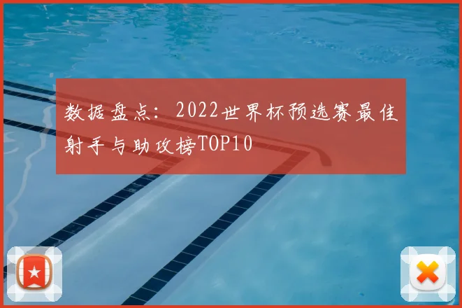 数据盘点：2022世界杯预选赛最佳射手与助攻榜TOP10