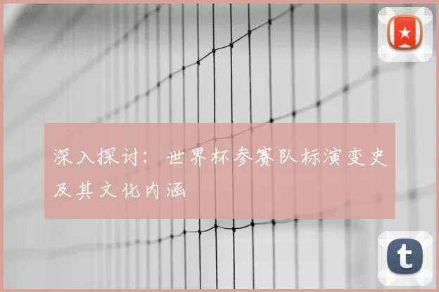 深入探讨:世界杯参赛队标演变史及其文化内涵