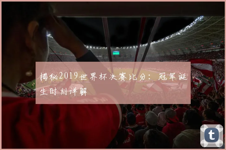 揭秘2019世界杯决赛比分:冠军诞生时刻详解